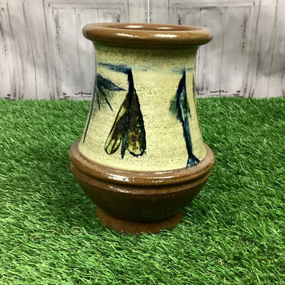Vintage Hand Painted Vase Pottery